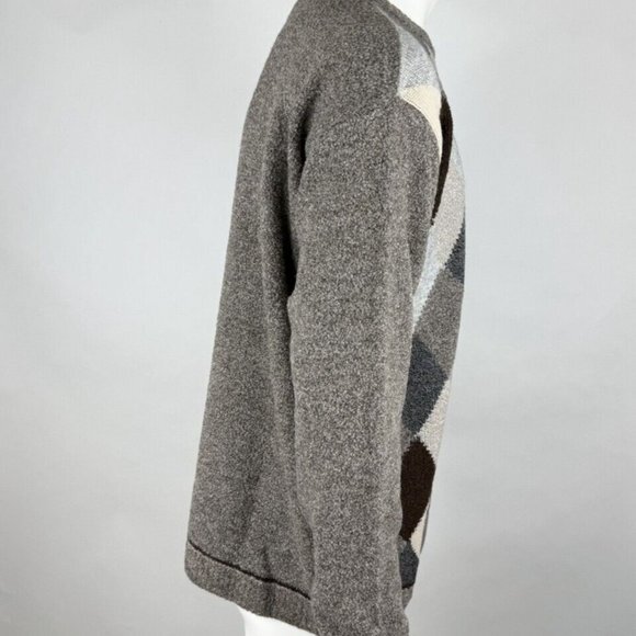 Collezione Dante Italy Alpaca Wool Sweater Mens XL NWT Long Sleeve Crew Neck - Picture 5 of 11
